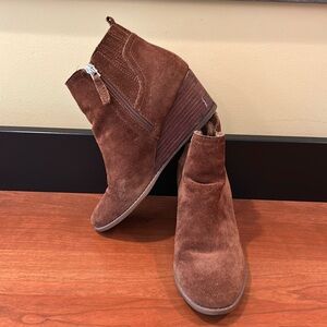 Brown Suede Ankle Boots